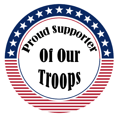 Proud Supporter Of Our troops