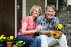 Senior Couple Gardening